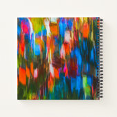 Prachtige kleuren Abstract Painted Dream Journal Notitieboek (Achterkant)