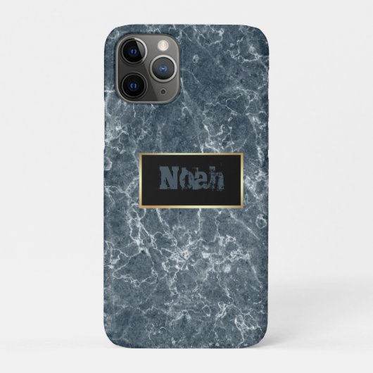 Prachtige kleuren donk Blue Marble Case-Mate iPhone Case (Achterkant)