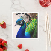 Prachtige kleurige Peacock Peafowl Bird Willife Servet (Insitu)