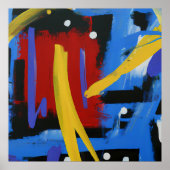 Prachtige kleurrijke Abstracte AI-poster Poster (Voorkant)