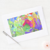 Prachtige, kleurrijke Abstracte kunstsnoepjes Rechthoekige Sticker (Envelop)