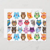 Prachtige, kleurrijke douanevloeistof briefkaart (Voorkant / Achterkant)