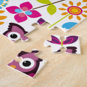 Prachtige, kleurrijke douanevloeistof legpuzzel (Zijkant)