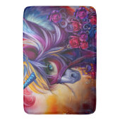 Prachtige kleurrijke eenhoorn badmat (Voorkant Verticaal)