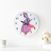 Prachtige kleurrijke Fantasy Koi Fish Grote Klok (Huis)