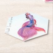 Prachtige kleurrijke Fantasy Koi Fish Kartonnen Onderzetters (Schuin)