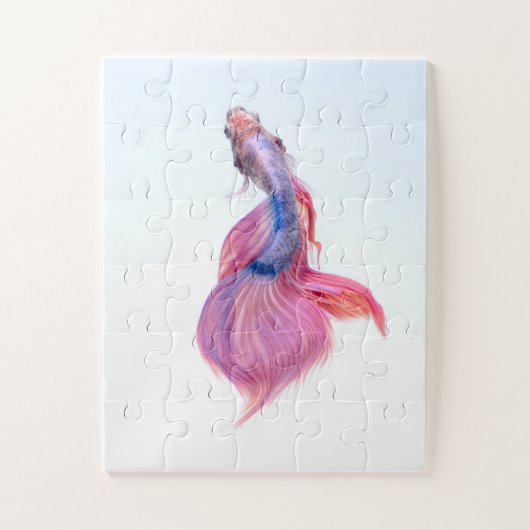 Prachtige kleurrijke Fantasy Koi Fish Legpuzzel (Verticaal)