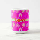 Prachtige kleurrijke Flora-tekst citeert design Magische Mok (Midden)