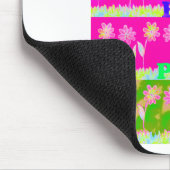 Prachtige kleurrijke Flora-tekst citeert design Muismat (Hoek)