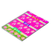 Prachtige kleurrijke Flora-tekst citeert design Notitieboek (Linkerzijde)