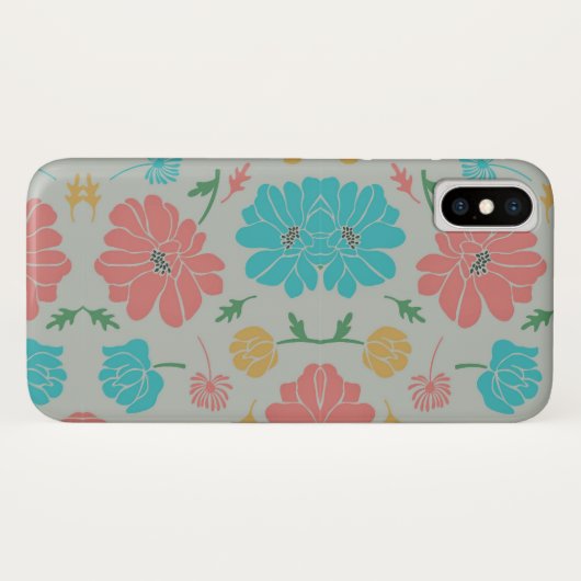 Prachtige kleurrijke Floral Case-Mate iPhone Case (Achterkant (horizontaal))