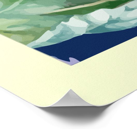 Prachtige kleurrijke Floral Triptych Poster (Hoek)