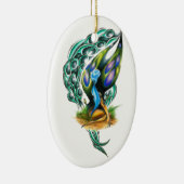 Prachtige kleurrijke Keltische Forest Faery Keramisch Ornament (Rechts)