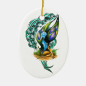 Prachtige kleurrijke Keltische Forest Faery Keramisch Ornament (Voorkant)