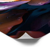 Prachtige kleurrijke Lotus bloemenprint Poster (Hoek)