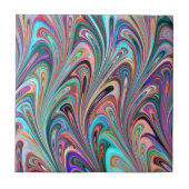 Prachtige kleurrijke marmer - Abstracte textuur Tegeltje (Voorkant)