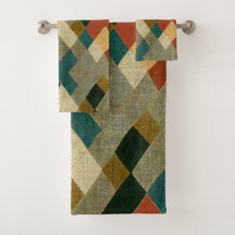 Prachtige kleurrijke moderne patroondoekjes set