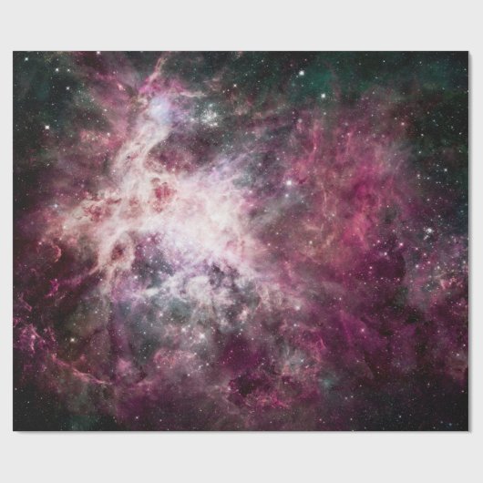 Prachtige kleurrijke nebula cadeaupapier (Vlak)