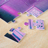 Prachtige kleurrijke neonsignalen in Tokyo, Japan Legpuzzel (Zijkant)