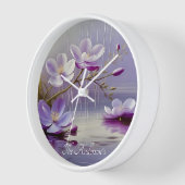 Prachtige kleurrijke paarse bloemen aangepaste naa (Hoek)