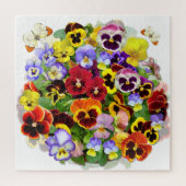 Prachtige kleurrijke pansies Jigzaag Puzzle Legpuzzel (Verticaal)