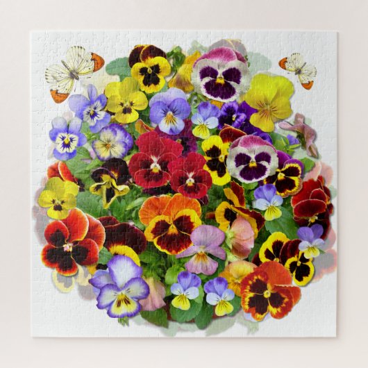 Prachtige kleurrijke pansies Jigzaag Puzzle Legpuzzel (Verticaal)