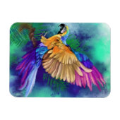 Prachtige kleurrijke papegaai Magnet Magneet (Horizontaal)