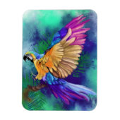 Prachtige kleurrijke papegaai Magnet Magneet (Verticaal)