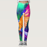 Prachtige kleurrijke papegaai - Migge Waterverf ku Leggings<br><div class="desc">Prachtige kleurrijke papegaai - Migned Waterverf Art die tropische exotische vogels schildert</div>