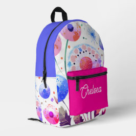 Prachtige kleurrijke rugzak, een van een soort bedrukte rugzak