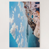 Prachtige kleurrijke Santorini Legpuzzel (Verticaal)