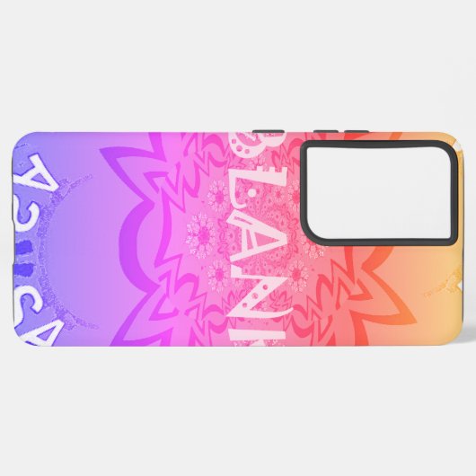 Prachtige kleurrijke schaduwen van het ontwerp van samsung galaxy hoesje (Achterkant horizontaal)