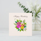 Prachtige kleurrijke ventilator Bouquet (Staand voorkant)