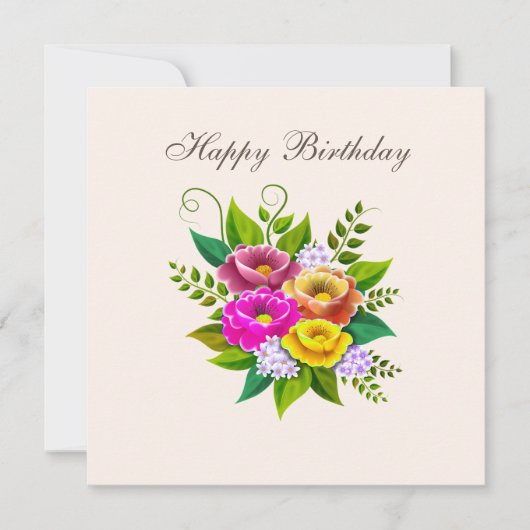 Prachtige kleurrijke ventilator Bouquet (Voorkant)