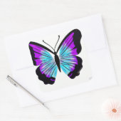 Prachtige, kleurrijke vlinder vierkante sticker (Envelop)