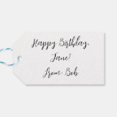 Prachtige kleurrijke vlinderprint cadeaulabel (Achterkant Horizontaal)