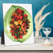 Prachtige, kleurrijke vormgeving van het roos fotoplaat (Zijkant)