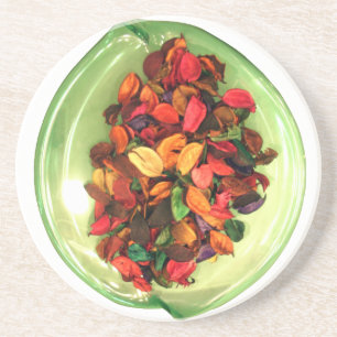 Prachtige, kleurrijke vormgeving van het roos zandsteen onderzetter