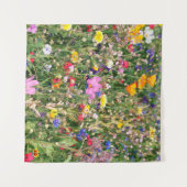 prachtige kleurrijke weide van wilde bloemen wandkleed (Voorkant (horizontaal))