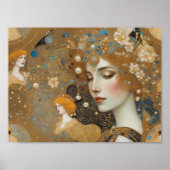 Prachtige Klimt geïnspireerde kunst 1, Donna van R Poster (Voorkant)