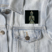 Prachtige knielfiguur vierkante button 5,1 cm (In situ)