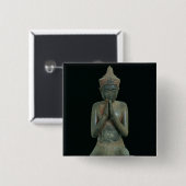 Prachtige knielfiguur vierkante button 5,1 cm (Voorkant /achterkant)