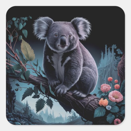 PRACHTIGE KOALA BEER STICKERS (Voorkant)