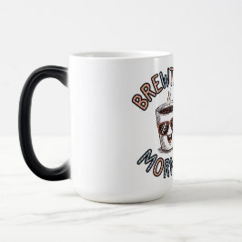 Prachtige koffie in de ochtend magische mok