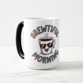 Prachtige koffie in de ochtend magische mok