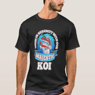 Prachtige Koi Zwemmen Sereniteit Koi Karper Dure V T-shirt
