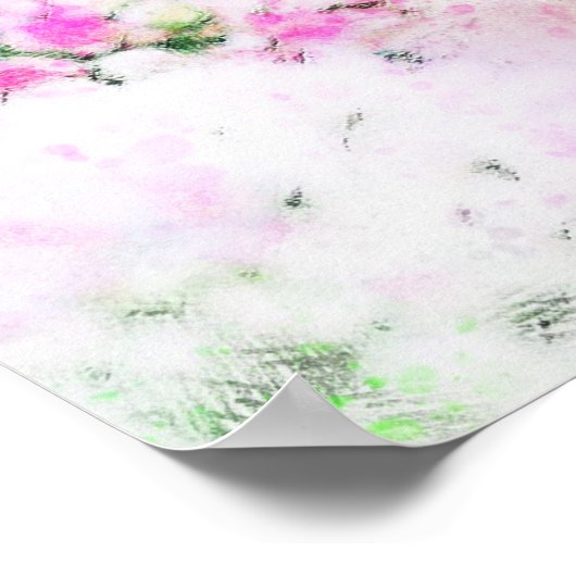 Prachtige kolibrie-waterverf poster (Hoek)