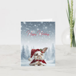 Prachtige konijn Kerstmis Kaart