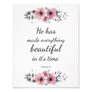 Prachtige kostbare scripts Bijbelprijsopgave Verse Foto Afdruk