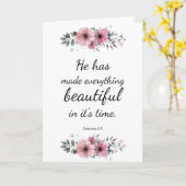 Prachtige kostbare scripts Bijbelprijsopgave Verse Kaart (Gele Bloem)